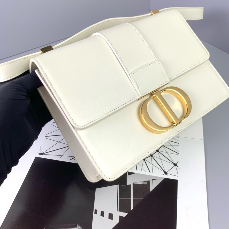 ◻️Dior蒙田30經典白色全皮斜背包-7