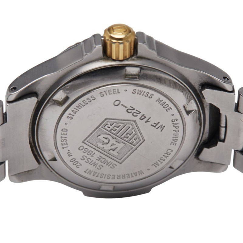泰格豪雅專業腕錶 WF1422-0 石英 黑色錶盤 不鏽鋼 鍍層 女士腕錶 HEUER-3
