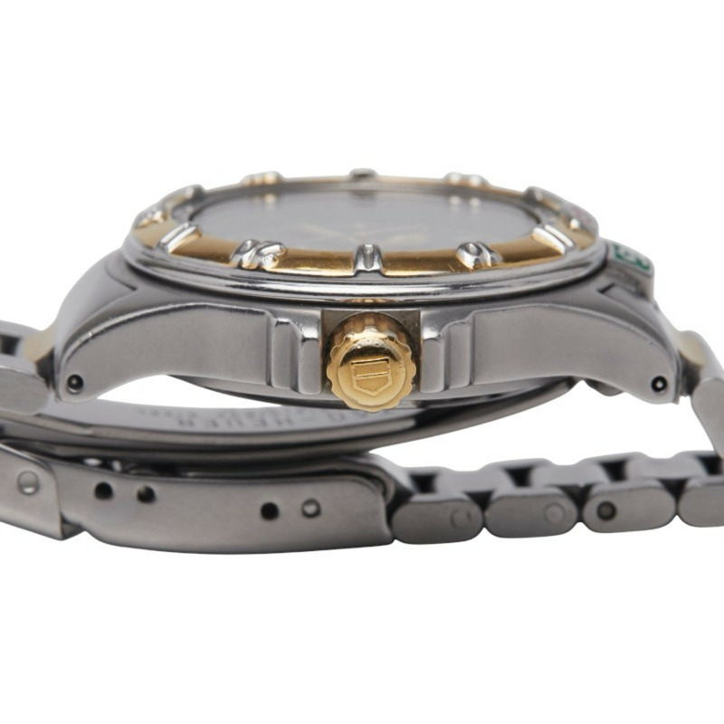 泰格豪雅專業腕錶 WF1422-0 石英 黑色錶盤 不鏽鋼 鍍層 女士腕錶 HEUER-5
