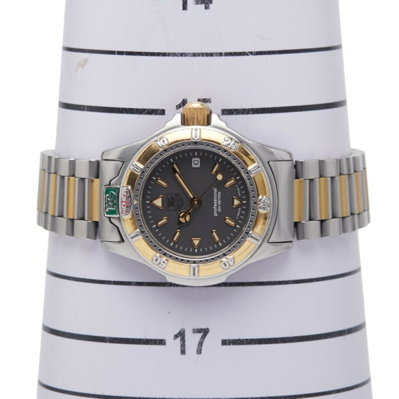 泰格豪雅專業腕錶 WF1422-0 石英 黑色錶盤 不鏽鋼 鍍層 女士腕錶 HEUER-6