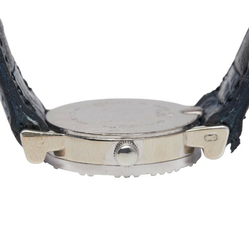 Tiffany & Co. Atlas 手錶 D286753,女士石英錶,銀色錶盤,皮革錶帶,不鏽鋼。-6