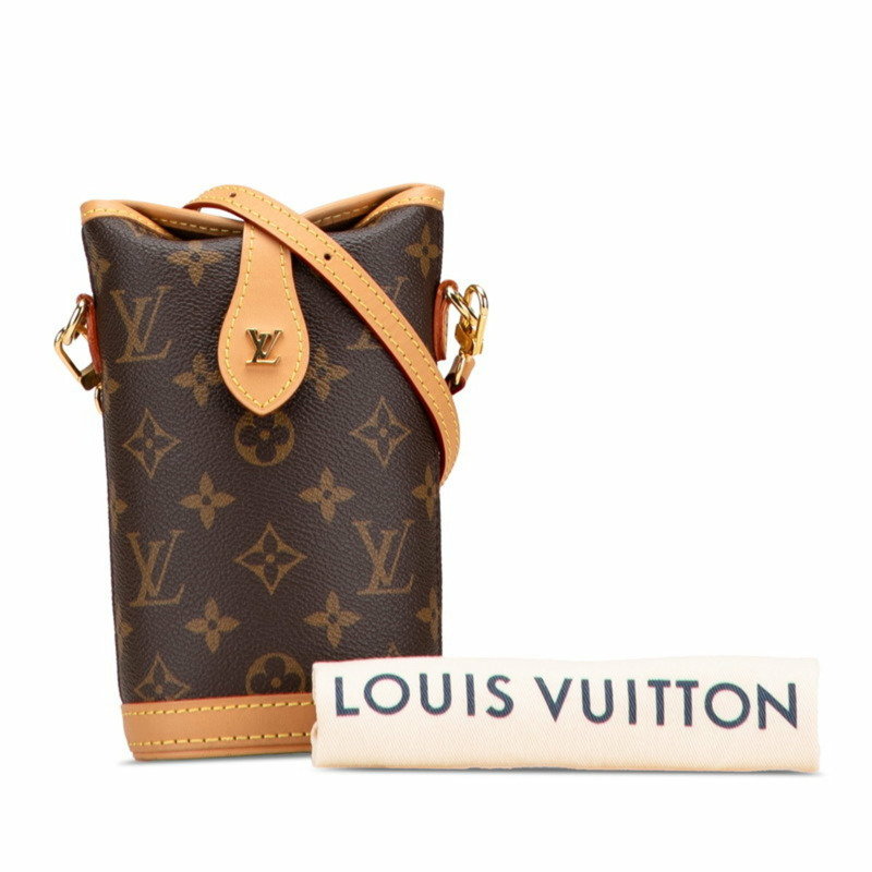 Louis Vuitton Monogram Fold Me Pouch 肩背包 M80874 棕色 皮革 女款包 LOUIS VUITTON-8