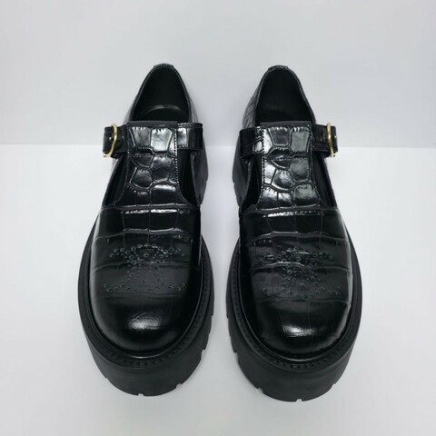 Celine 黑色Bulky Triomphe Babies厚底鞋(未使用品)
