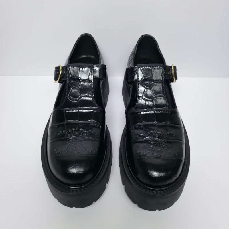 Celine 黑色Bulky Triomphe Babies厚底鞋(未使用品)-0