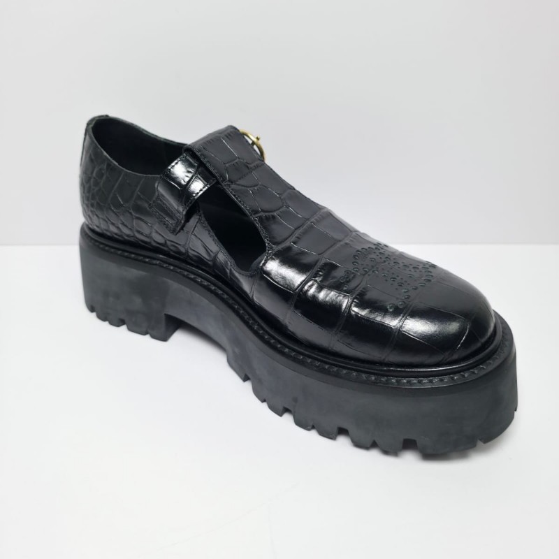 Celine 黑色Bulky Triomphe Babies厚底鞋(未使用品)-6