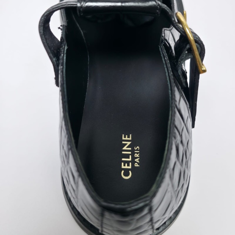 Celine 黑色Bulky Triomphe Babies厚底鞋(未使用品)-16