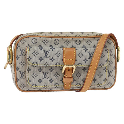 路易威登 Monogram 迷你 Juliet 中型單肩包 藍色 M92004 LV 正品 145320