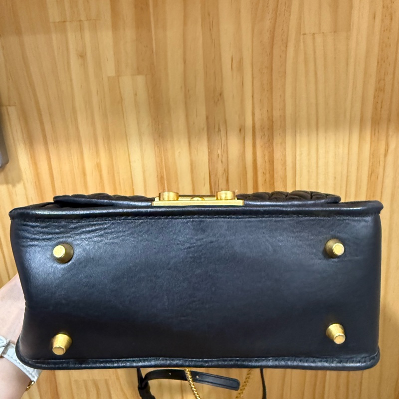 Furla Metropolis Crossbody Cometa 小羊皮皺摺鎖鏈條包-8