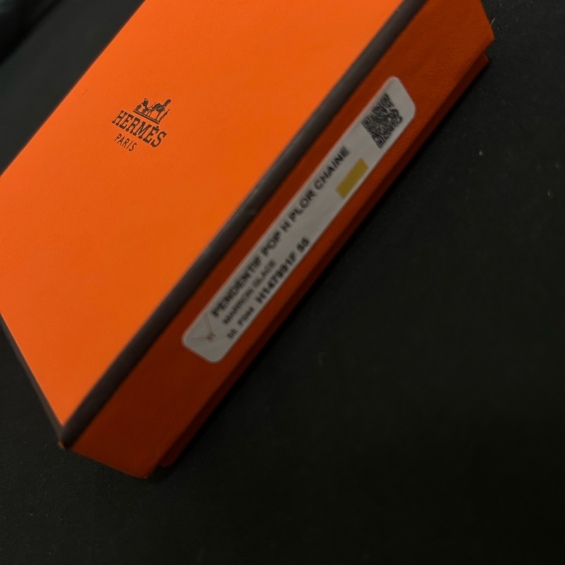 Hermes 愛馬仕 POP H奶茶色項鍊-5