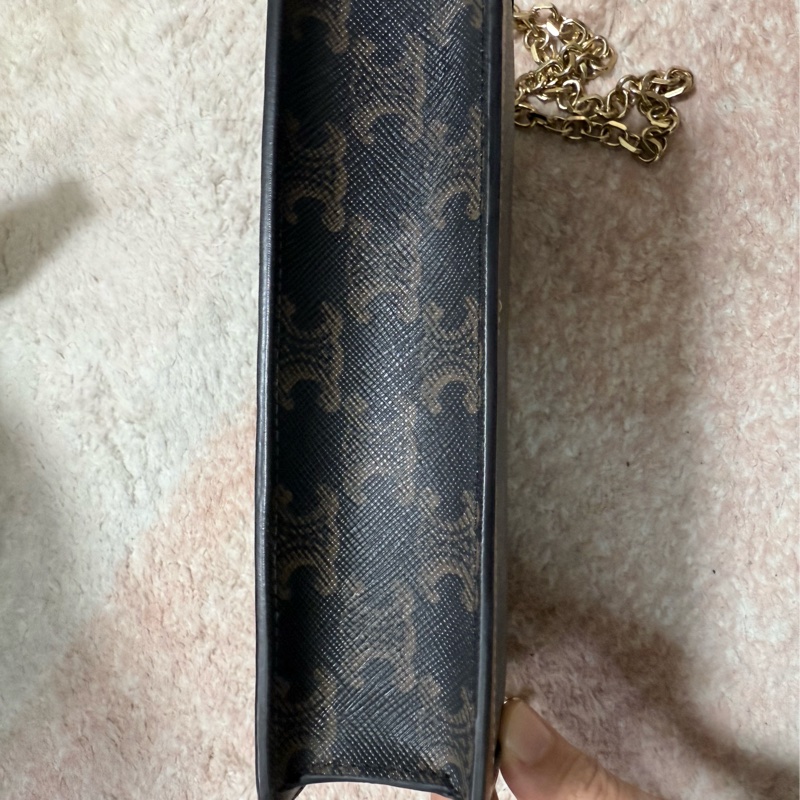 celine 標誌印花飾鍊錢包-15