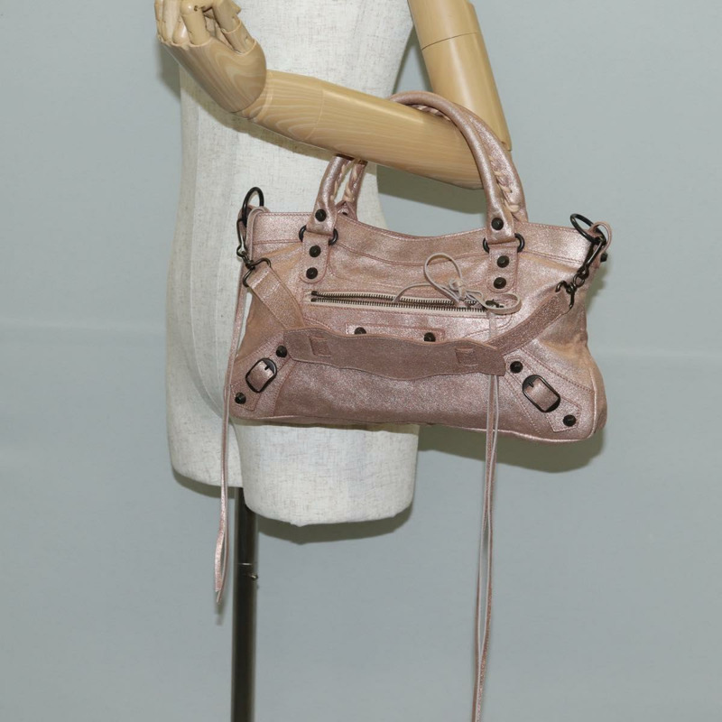 【日本直送】BALENCIAGA City 手提包 皮革 2 款可選 粉紅色 103208 正品 128177V-27