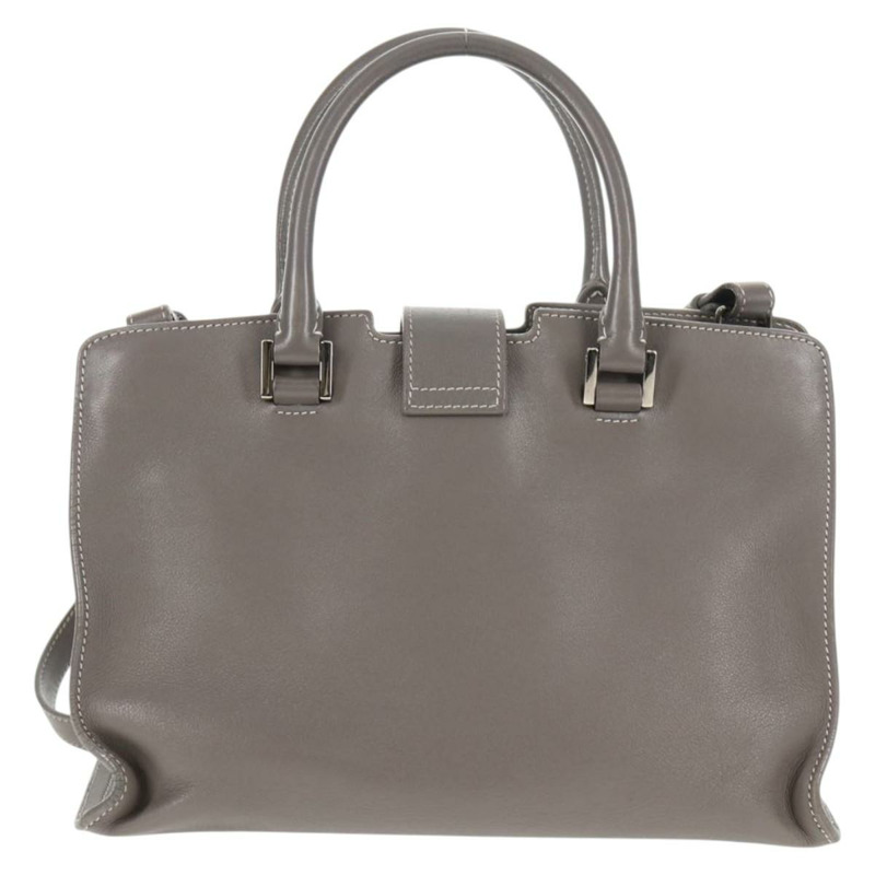 【日本直送】SAINT LAURENT Baby Cabas 手提包 皮革 2 款可選 灰色 銀色 正品 gh798V-2
