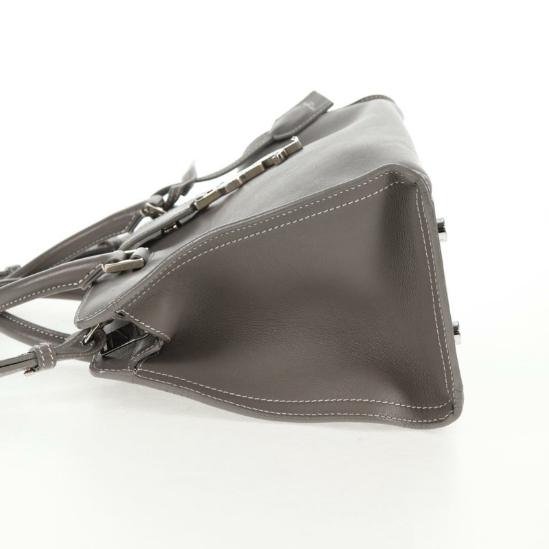 【日本直送】SAINT LAURENT Baby Cabas 手提包 皮革 2 款可選 灰色 銀色 正品 gh798V-3