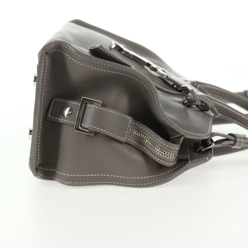 【日本直送】SAINT LAURENT Baby Cabas 手提包 皮革 2 款可選 灰色 銀色 正品 gh798V-4