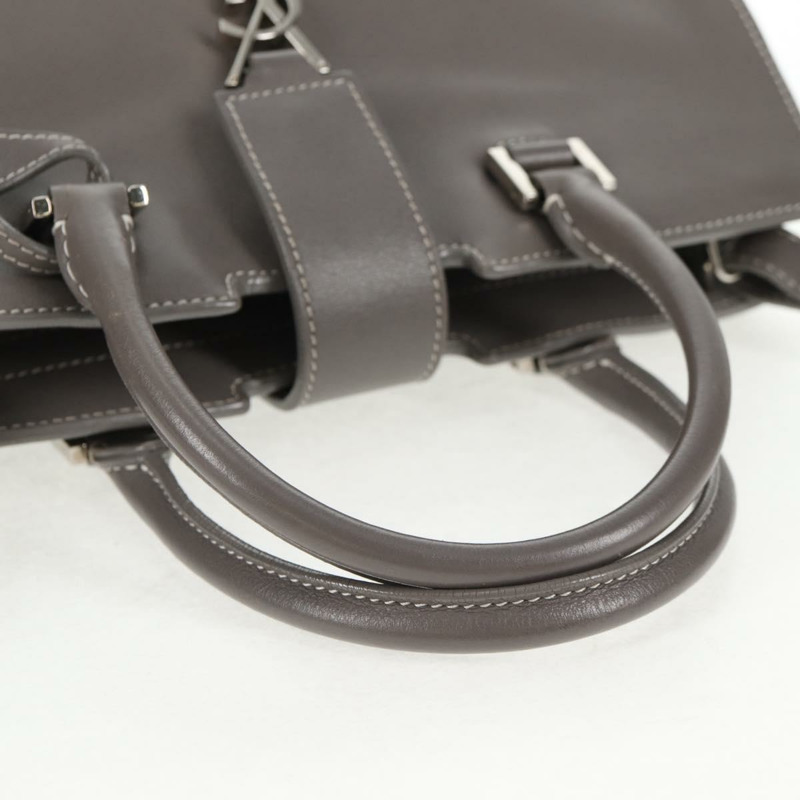 【日本直送】SAINT LAURENT Baby Cabas 手提包 皮革 2 款可選 灰色 銀色 正品 gh798V-8