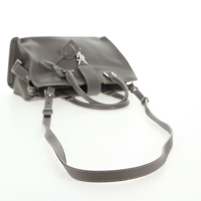 【日本直送】SAINT LAURENT Baby Cabas 手提包 皮革 2 款可選 灰色 銀色 正品 gh798V-10