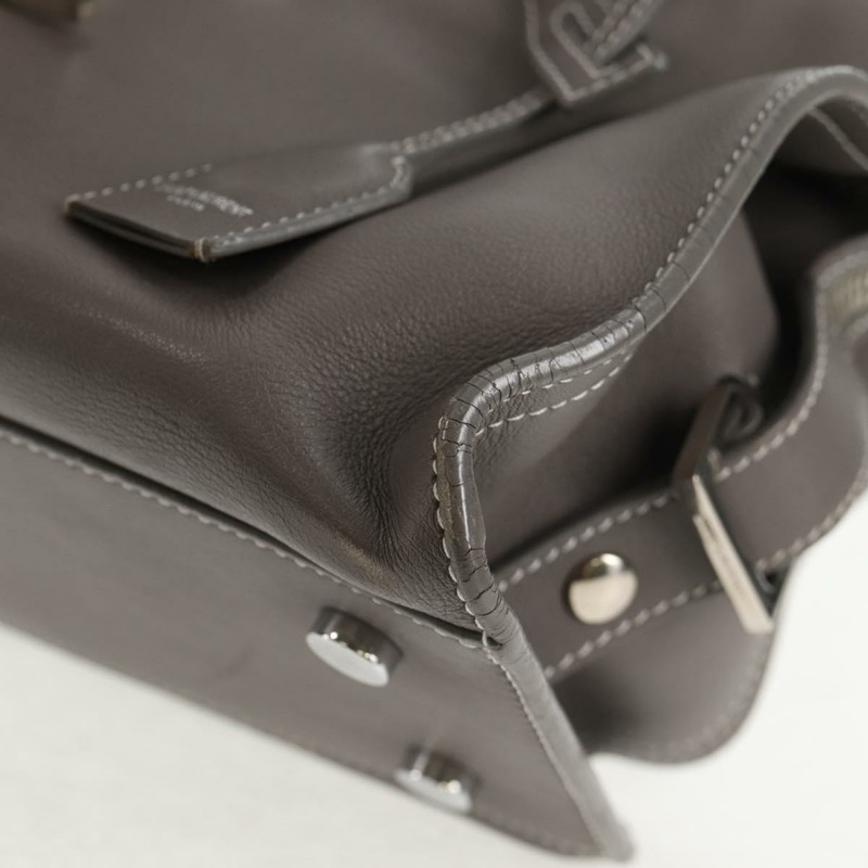 【日本直送】SAINT LAURENT Baby Cabas 手提包 皮革 2 款可選 灰色 銀色 正品 gh798V-14