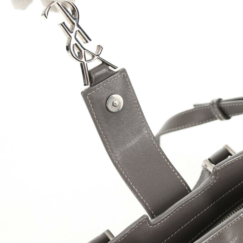 【日本直送】SAINT LAURENT Baby Cabas 手提包 皮革 2 款可選 灰色 銀色 正品 gh798V-19