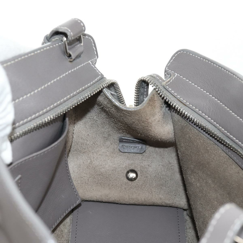 【日本直送】SAINT LAURENT Baby Cabas 手提包 皮革 2 款可選 灰色 銀色 正品 gh798V-25