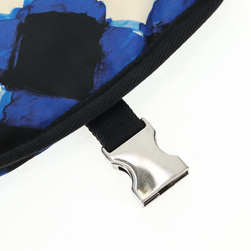 【日本直送】香奈兒單肩包尼龍藍黑銀 CC 正品 141222A-18
