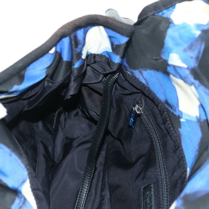 【日本直送】香奈兒單肩包尼龍藍黑銀 CC 正品 141222A-24