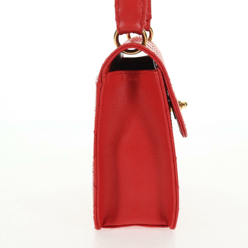 【日本直送】香奈兒 Matelasse 單肩包 魚子醬色 金 CC 正品 gh936V-5