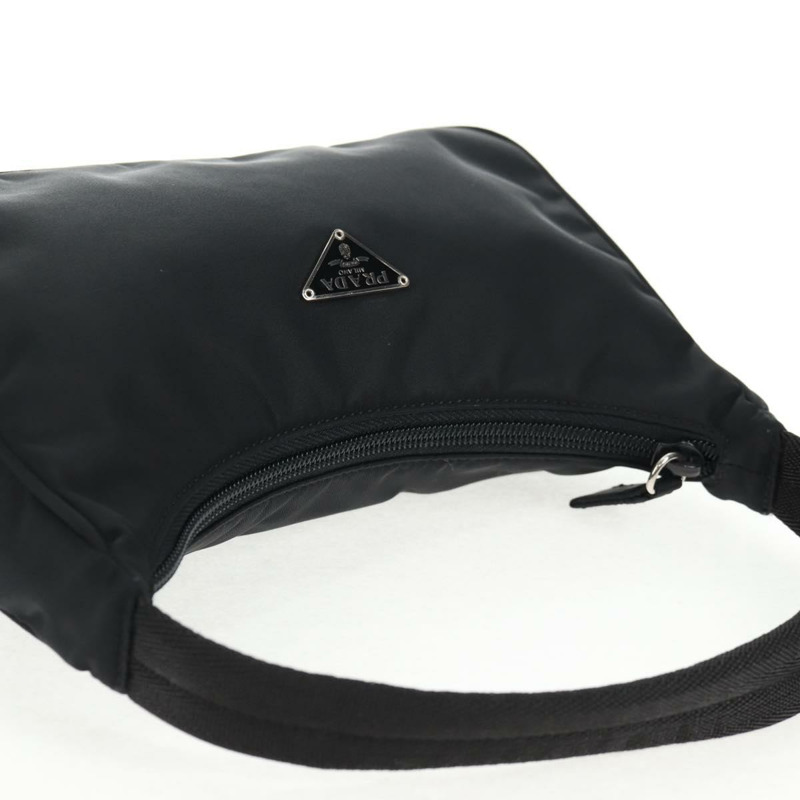 【日本直送】PRADA 手提包 尼龍 黑色 銀色 正品 145021V-5