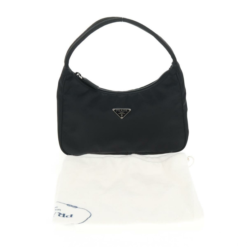 【日本直送】PRADA 手提包 尼龍 黑色 銀色 正品 145021V-21