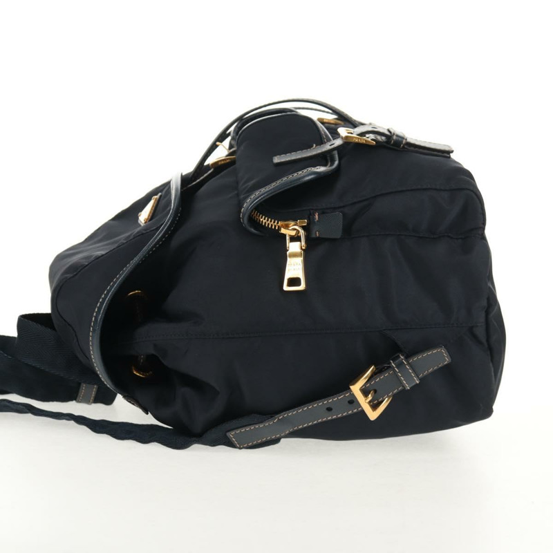 【日本直送】PRADA 背包尼龍海軍藍金色正品 144874M-3