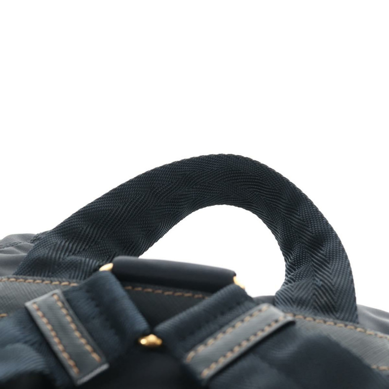 【日本直送】PRADA 背包尼龍海軍藍金色正品 144874M-7