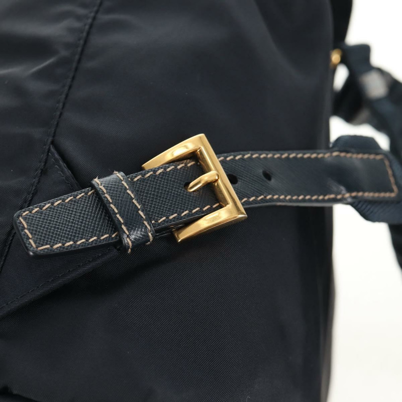 【日本直送】PRADA 背包尼龍海軍藍金色正品 144874M-10