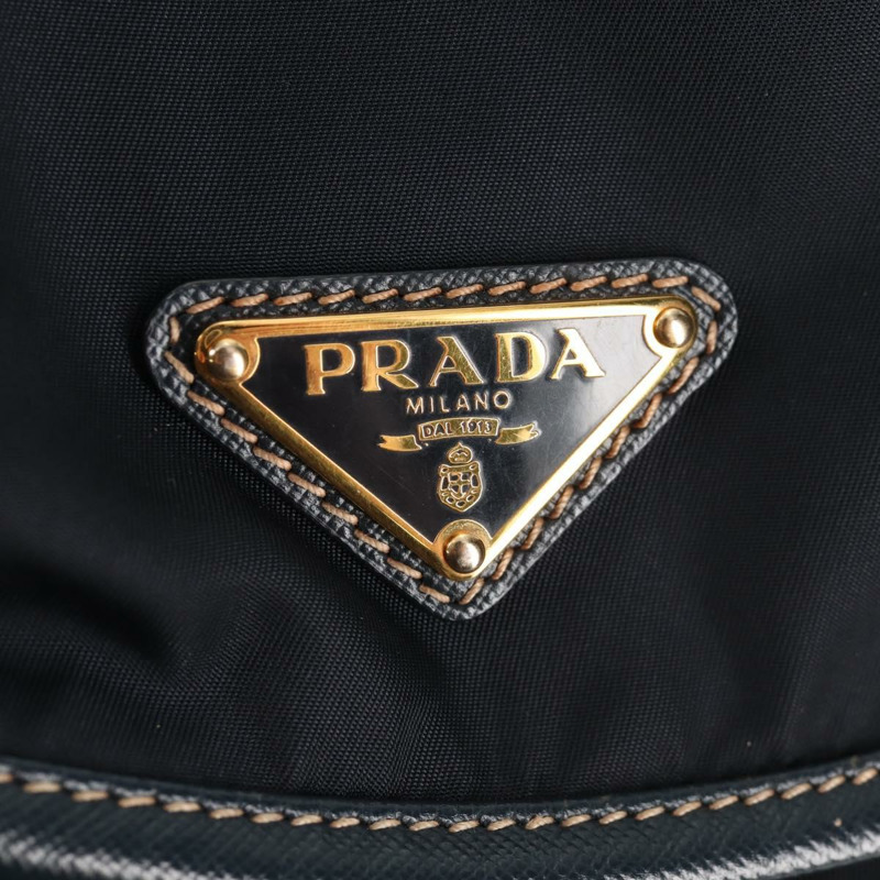 【日本直送】PRADA 背包尼龍海軍藍金色正品 144874M-21