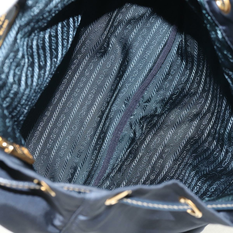 【日本直送】PRADA 背包尼龍海軍藍金色正品 144874M-24