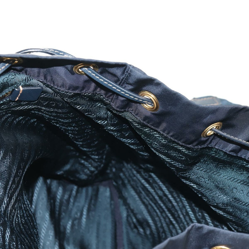 【日本直送】PRADA 背包尼龍海軍藍金色正品 144874M-25