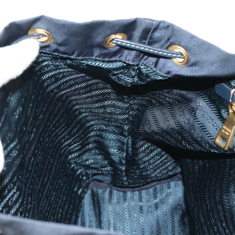 【日本直送】PRADA 背包尼龍海軍藍金色正品 144874M-26