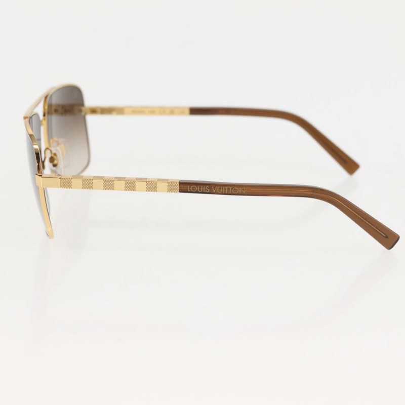 【日本直送】LOUIS VUITTON Damier 太陽眼鏡 Attitude 金屬金色 Z0259U LV 授權 146064-5