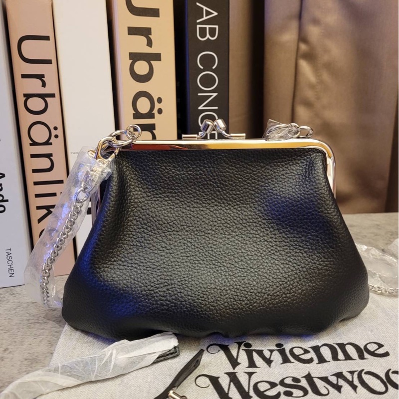 Vivienne Westwood 黑銀餃子包🥟 僅離櫃閒置-8