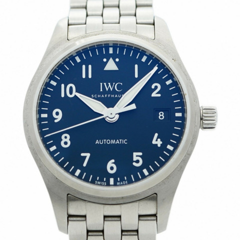 IWC 沙夫豪森飛行員手錶 IW324010 黑色錶盤男士腕錶