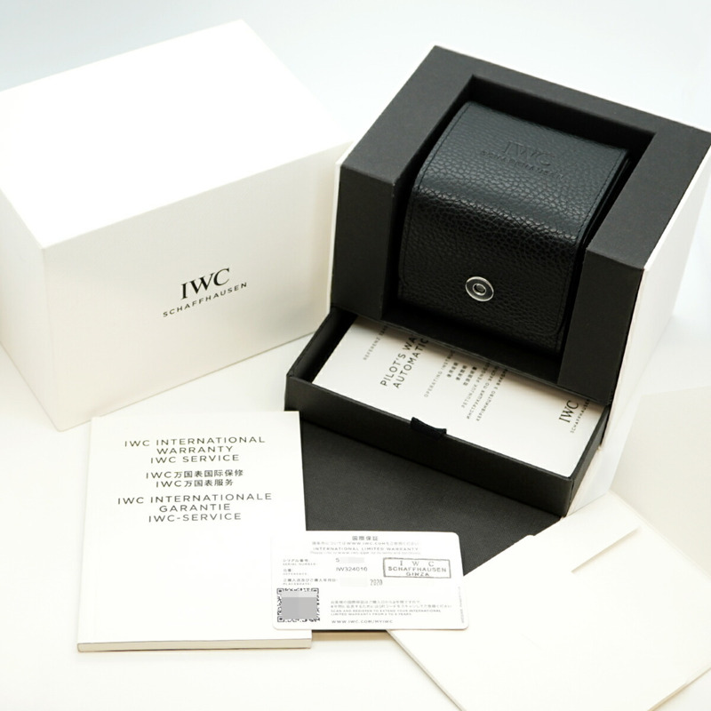 IWC 沙夫豪森飛行員手錶 IW324010 黑色錶盤男士腕錶-1