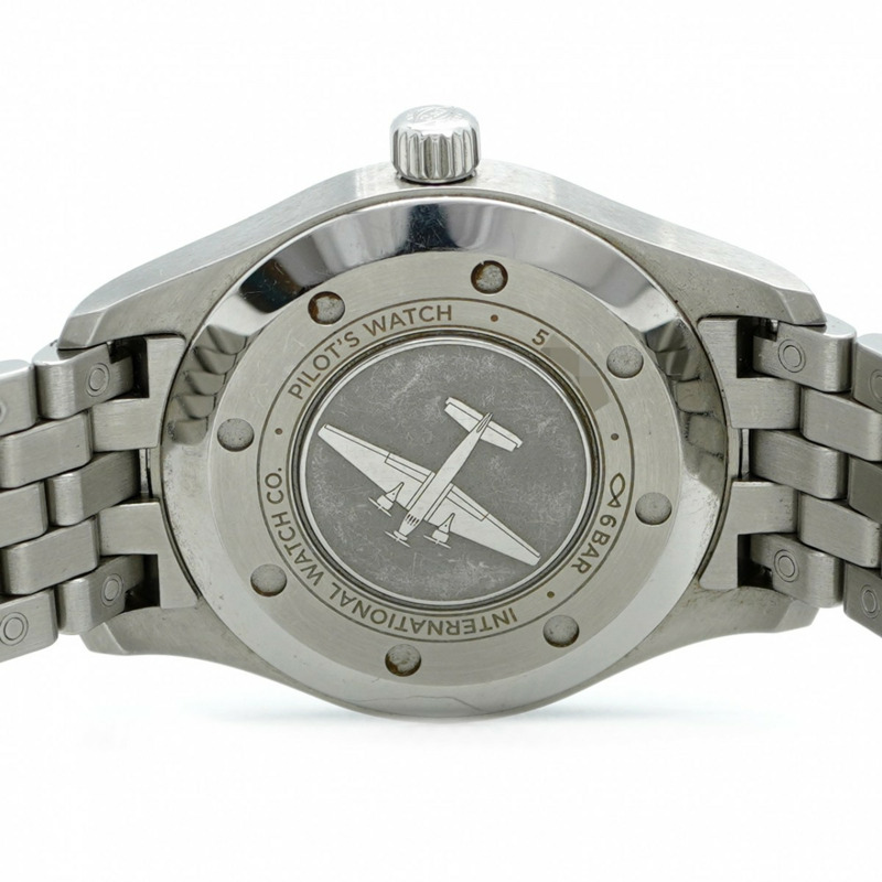 IWC 沙夫豪森飛行員手錶 IW324010 黑色錶盤男士腕錶-5