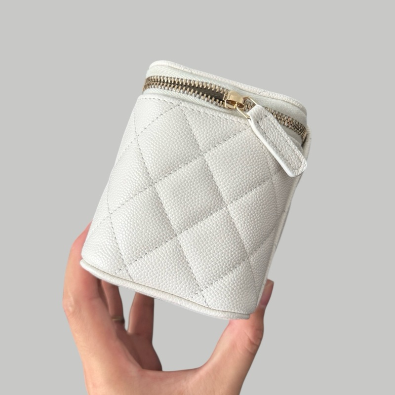 Chanel Caviar Vanity 荔枝枝長盒-3