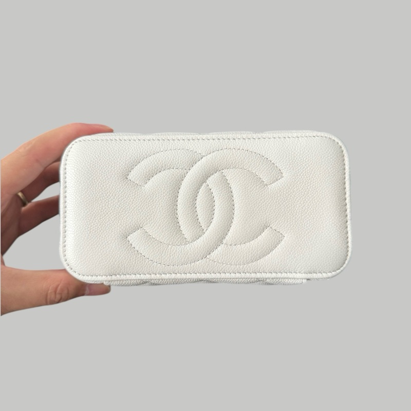 Chanel Caviar Vanity 荔枝枝長盒-4