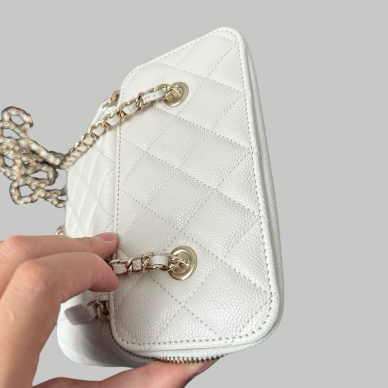 Chanel Caviar Vanity 荔枝枝長盒-7
