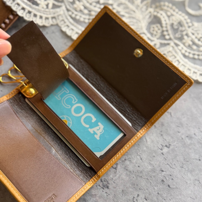 Vintage Loewe 荔枝皮鑰匙包+卡夾 keychain holder 鎖匙包-2