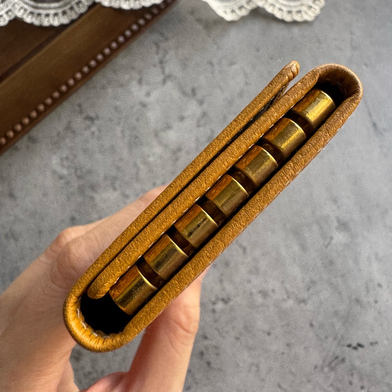 Vintage Loewe 荔枝皮鑰匙包+卡夾 keychain holder 鎖匙包-8