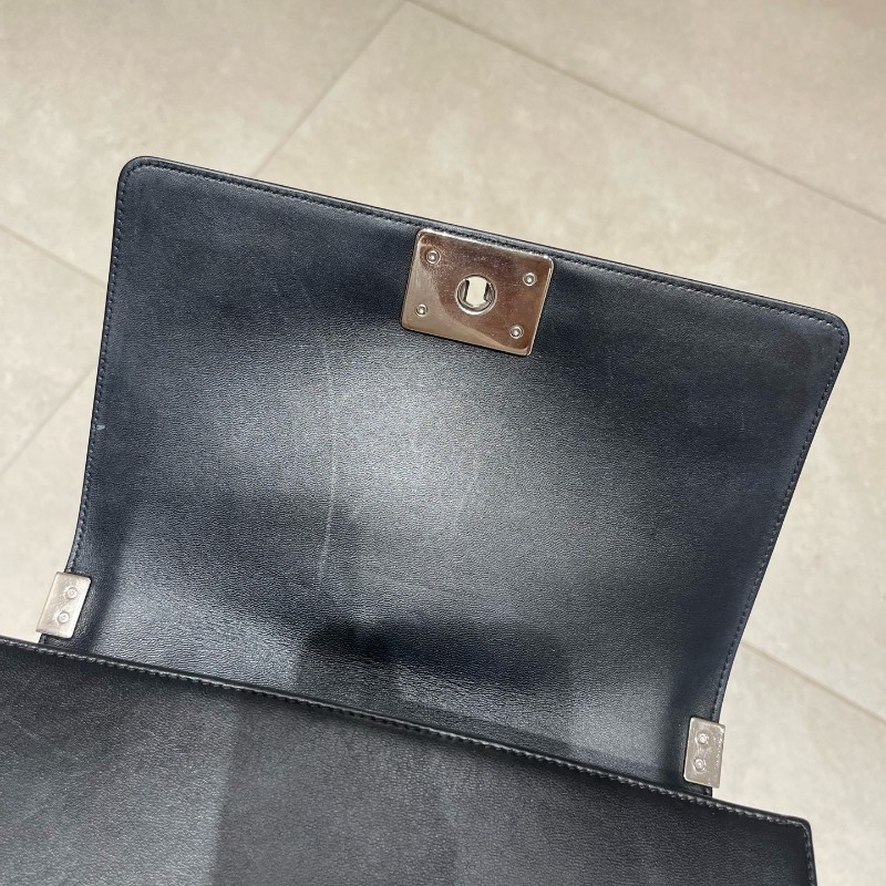Chanel香奈兒 菱格紋亮片 Leboy中號 25cm-14