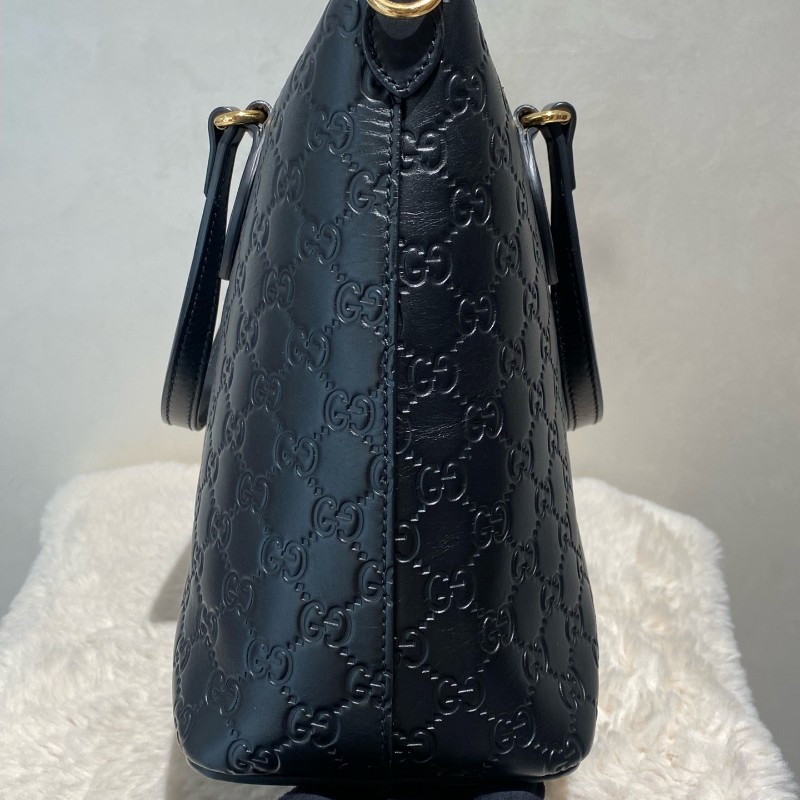 Gucci 黑色老花 手提包 肩背包-3