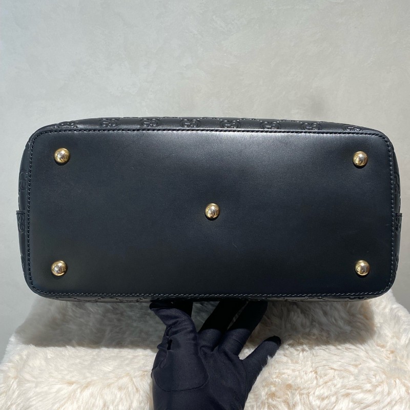 Gucci 黑色老花 手提包 肩背包-4