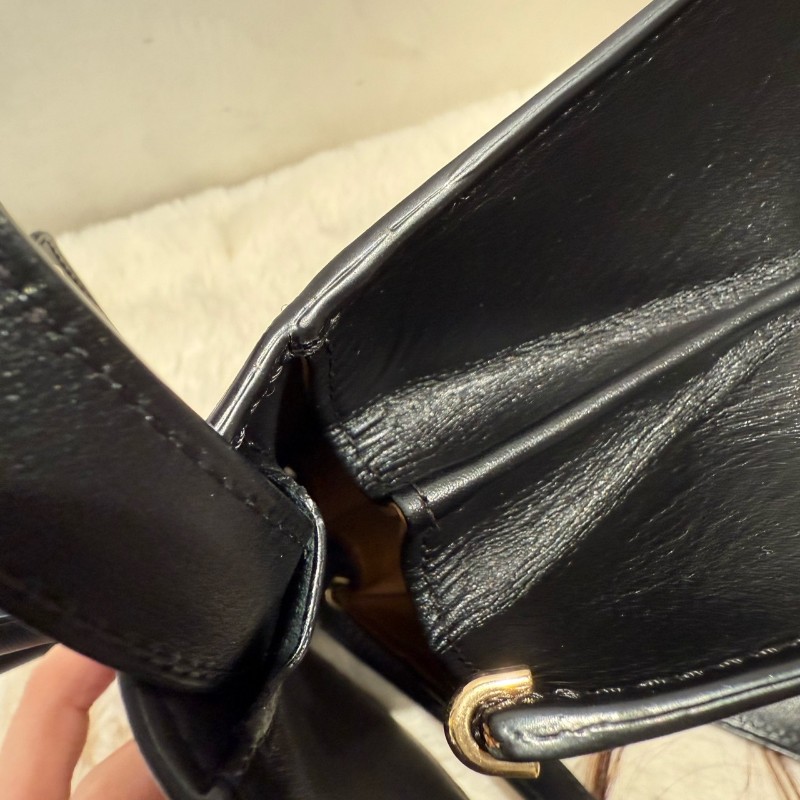 Delvaux 黑色手袋 AA0406AAM099ZDO BoxCalf小牛皮 手提包肩背包-4