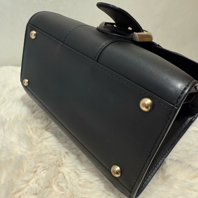 Delvaux 黑色手袋 AA0406AAM099ZDO BoxCalf小牛皮 手提包肩背包-13